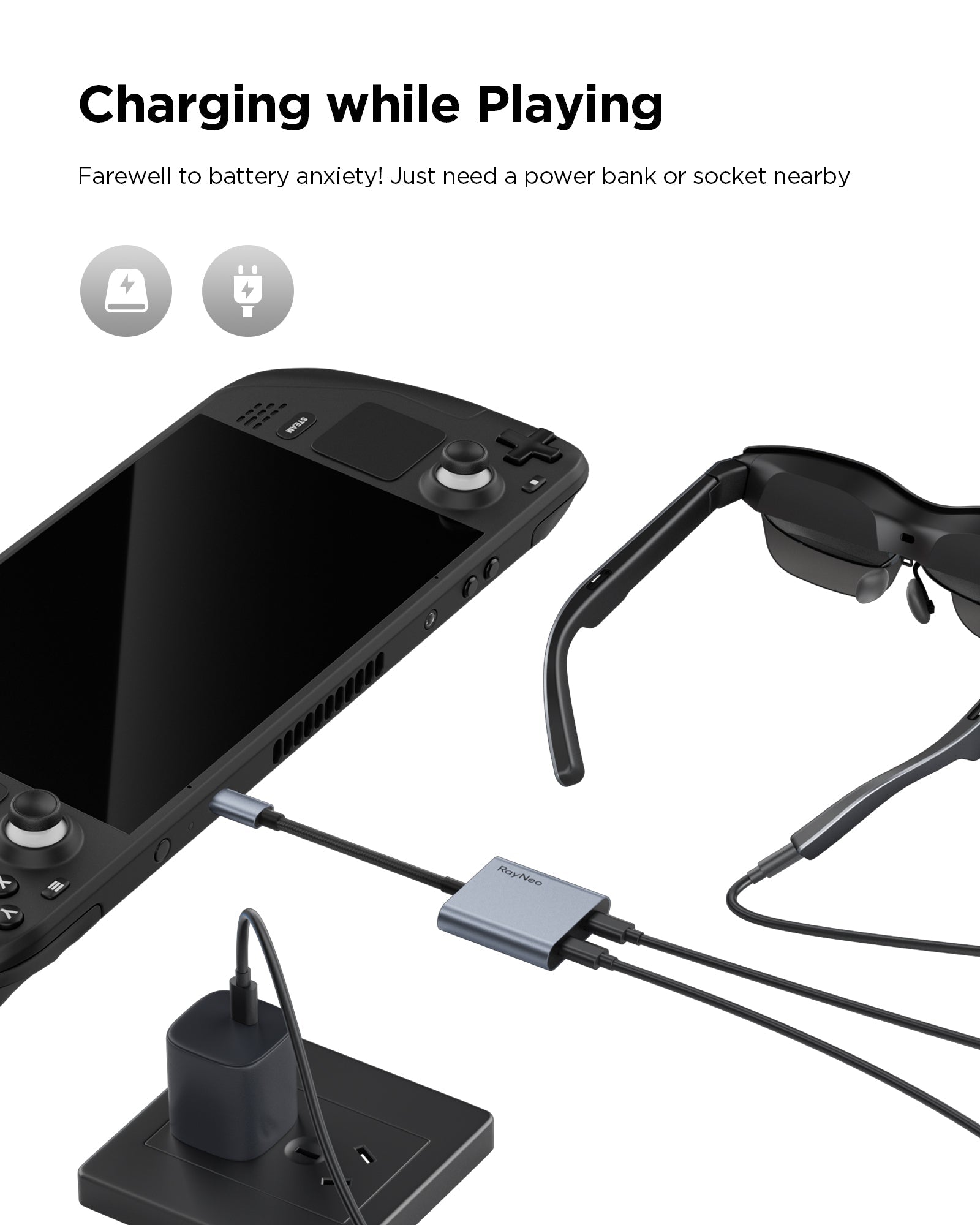 RayNeo USB-C充電アダプター - RayNeo.JP